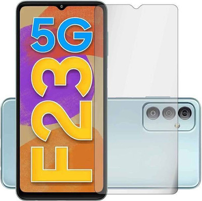 MUTAALI Front and Back Tempered Glass for Samsung Galaxy f23 5G(Pack of 1)