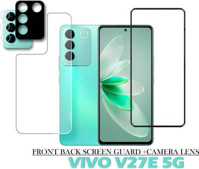 KANCHA Front and Back Tempered Glass for VIVO V27E 5G(Pack of 2)