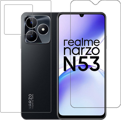 ECMERED Front and Back Tempered Glass for Realme Narzo N53, realme narzo n53(Pack of 1)