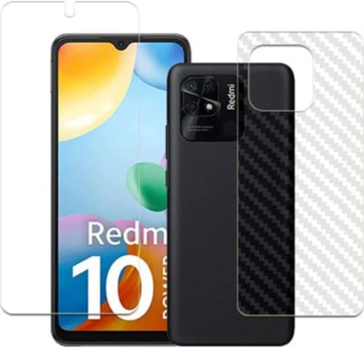 DOWRVIN Front and Back Tempered Glass for REDMI 10 POWER FRONT AND BACK TEMPERED GLASS(Pack of 2)