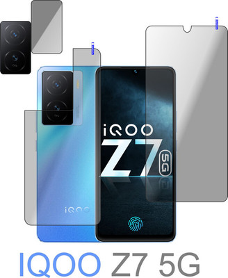 Cinzia Front and Back Tempered Glass for IQOO Z7 5G(Pack of 2)