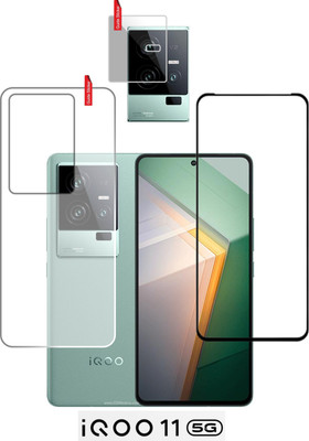 Olonga Front and Back Tempered Glass for IQOO11 5G(Pack of 3)