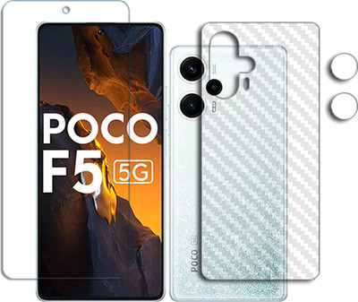 SOMTONE Front and Back Tempered Glass for FRONTBACK-Poco F5 FRONTBACK SCREEN GUARD(Pack of 1)