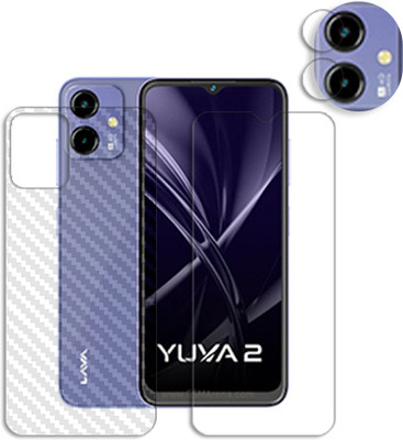 20SKY Front and Back Tempered Glass for Lava Yuva 2 FRONTBACK AND CAMERA LENS SCREEN GUARD(Pack of 1)
