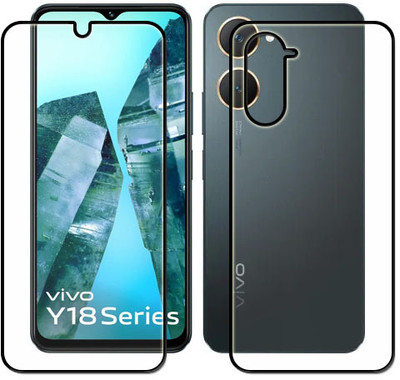 tombik Front and Back Tempered Glass for 23fa-Vivo Y18e-fb(Pack of 2)
