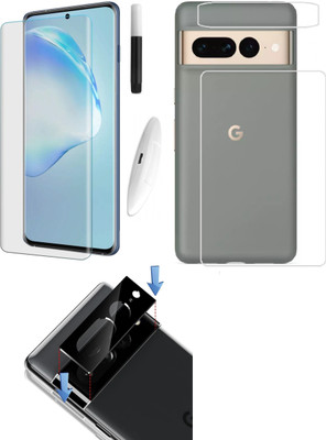 Bai and kaka Front and Back Tempered Glass for Google Pixel 7 Pro 5G(Pack of 3)