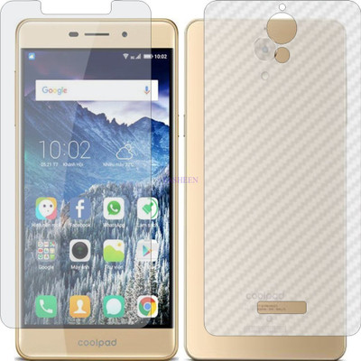 Fasheen Front and Back Tempered Glass for COOLPAD MEGA 2.5D (Front Matte Finish & Back 3d Carbon Fiber)(Pack of 2)