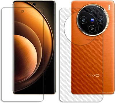 SOMTONE Front and Back Tempered Glass for vivo X100 FRONT BACK SCREEN GUARD(Pack of 1)