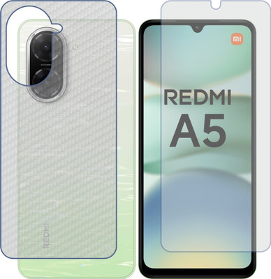 Mobling Front and Back Tempered Glass for Xiaomi Redmi A5 4G 25028PC03G(Pack of 2)