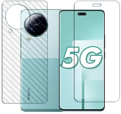 SOMTONE Front and Back Tempered Glass for Xiaomi Civi 3 FRONT BACK(Pack of 1)