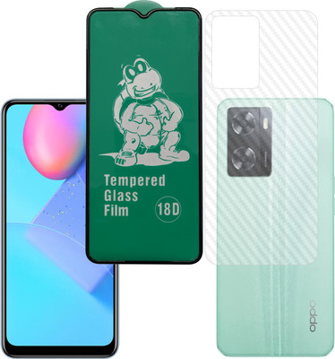 Vatsin Front and Back Tempered Glass for Oppo A77s(Pack of 2)