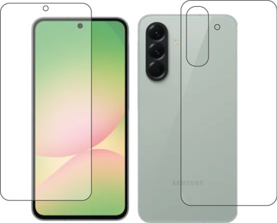 chakoor Front and Back Tempered Glass for Samsung Galaxy A56 5G(Pack of 3)