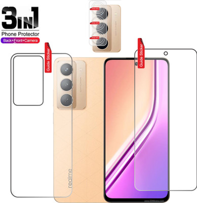 Clickbit Front and Back Tempered Glass for Realme P3x 5G(Pack of 3)