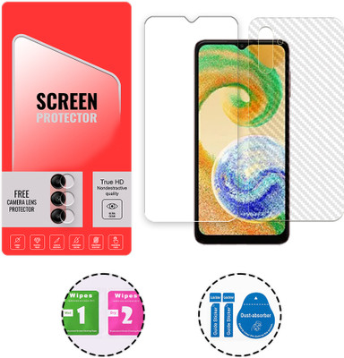 ARBAN Front and Back Tempered Glass for Samsung Galaxy A04s 4G (1 FREE CAMERA LENS) WITH FRONTBACK SCREEN PROTECTOR(Pack of 1)