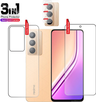 Clickbit Front and Back Tempered Glass for Realme P3x 5G(Pack of 3)