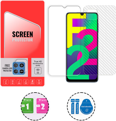 ARBAN Front and Back Tempered Glass for Samsung Galaxy F22 4G (1 FREE CAMERA LENS) WITH FRONTBACK SCREEN PROTECTOR(Pack of 1)