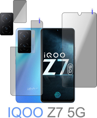 Cinzia Front and Back Tempered Glass for IQOO Z7 5G(Pack of 2)