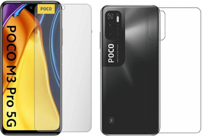 4 YARDS Front and Back Tempered Glass for Poco M3 Pro 5g (Matte Finish)(Pack of 1)