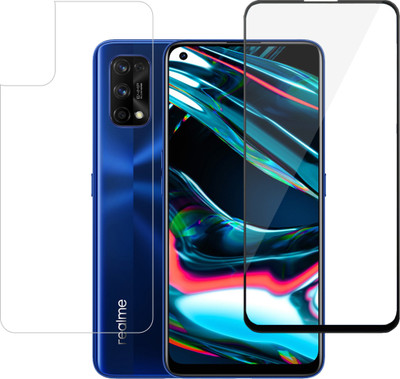 YOGKREETI Front and Back Tempered Glass for realme 7 pro(Pack of 2)