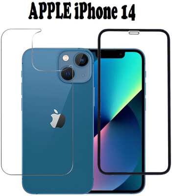 ASVALBUY Front and Back Tempered Glass for APPLE iPhone 14, iPhone 14(Pack of 1)