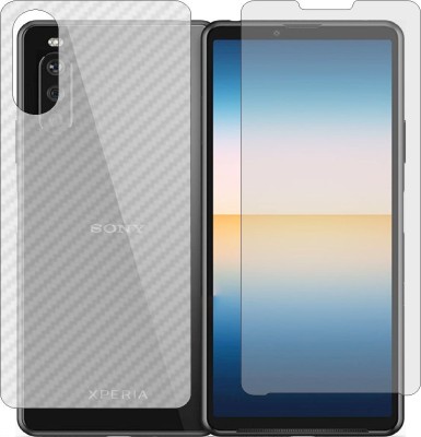 MOBART Front and Back Tempered Glass for SONY XPERIA 10 III(Pack of 2)