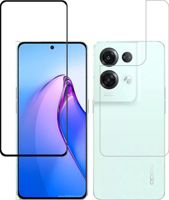 Vatsin Front and Back Tempered Glass for Oppo Reno8 Pro 5G(Pack of 2)