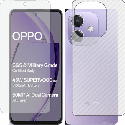 MOBART Front and Back Tempered Glass for Oppo A20(Pack of 2)