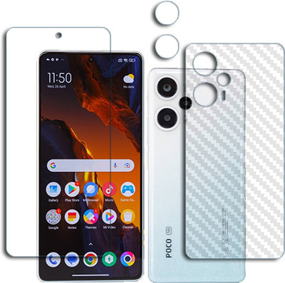 SOMTONE Front and Back Tempered Glass for Xiaomi Poco F5 FRONTBACK TEMPERED GUARD(Pack of 1)