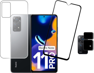 Olonga Front and Back Tempered Glass for REDMI NOTE 11 PRO(Pack of 3)