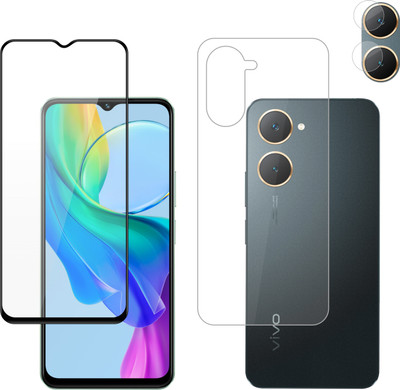 Vatsin Front and Back Tempered Glass for ViVO T3 Lite 5G(Pack of 3)