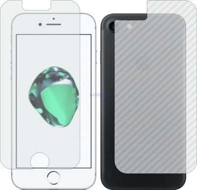Fasheen Front and Back Tempered Glass for APPLE I PHONE 7S (Front Matte Finish & Back 3d Carbon Fiber)(Pack of 2)