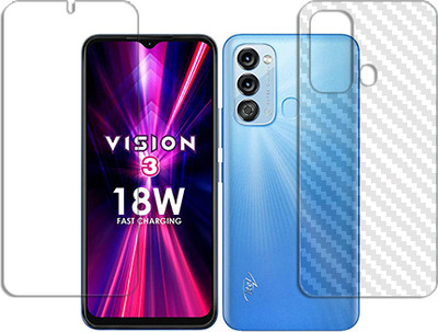 ARBAN Front and Back Tempered Glass for itel Vision 3 FRONT AND BACK(Pack of 1)
