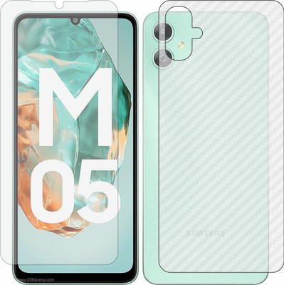 MOBART Front and Back Tempered Glass for Samsung Galaxy M05(Pack of 2)