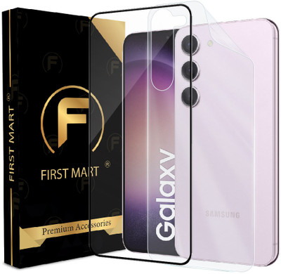 FIRST MART Front and Back Tempered Glass for Samsung Galaxy S23 5G, Samsung Galaxy S23, Samsung S23, ( 1 OG Tempered Glass With 1 Nano Back )(Pack of 2)