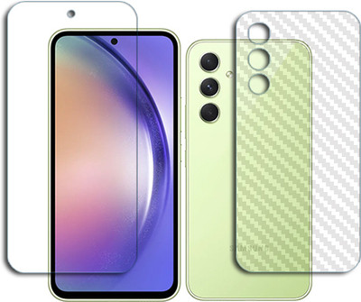 SOMTONE Front and Back Tempered Glass for Samsung Galaxy A54 FRONT BACK(Pack of 1)