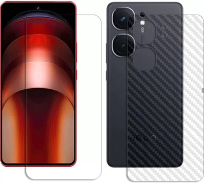 DOWRVIN Front and Back Tempered Glass for VIVO IQOO NEO 9 FRONT AND BACK TEMPERED GLASS(Pack of 2)
