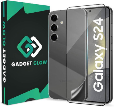 Gadget Glow Front and Back Tempered Glass for Samsung Galaxy S24 5G, Samsung S24 5G, Samsung S24, Samsung Galaxy S24, S24 5G, ( 1 OG Tempered Glass with 1 Back Screen Guard )(Pack of 2)