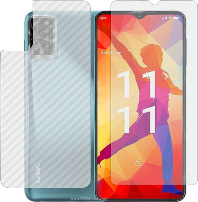MOBART Front and Back Tempered Glass for LAVA YUVA PRO(Pack of 2)