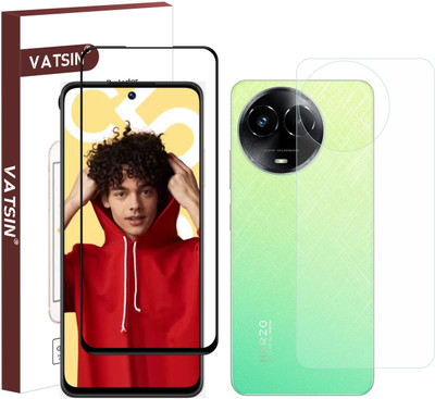Vatsin Front and Back Tempered Glass for Realme 11X 5G(Pack of 2)