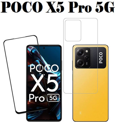 welldesign Front and Back Screen Guard for POCO X5 Pro 5G, POCO X5 Pro(Pack of 1)