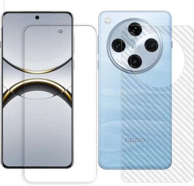 AHWAVEEDA Front and Back Tempered Glass for OPPO FIND X8 PRO 5G FRONT AND BACK TEMPERED GLASS(Pack of 2)