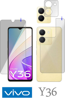 Cinzia Front and Back Tempered Glass for vivo Y36(Pack of 3)