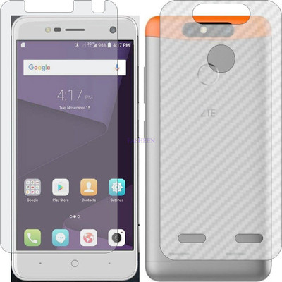 Fasheen Front and Back Tempered Glass for ZTE BLADE V8 MINI (Front Matte Finish & Back 3d Carbon Fiber)(Pack of 2)