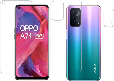Ten To 11 Front and Back Tempered Glass for Oppo A74 5G(Pack of 3)