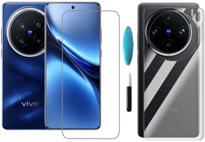 Hyper Front and Back Tempered Glass for vivo X200 5G, VIVO X200(Pack of 1)