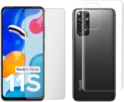 4 YARDS Front and Back Tempered Glass for Redmi Note 11S 4G (Matte Finish)(Pack of 1)