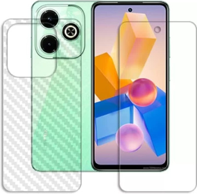 ZIDZEE Front and Back Tempered Glass for INFINIX HOT 40i FRONT AND BACK TEMPERED GLASS(Pack of 2)