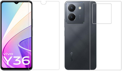 4 YARDS Front and Back Tempered Glass for Vivo Y36(Pack of 1)