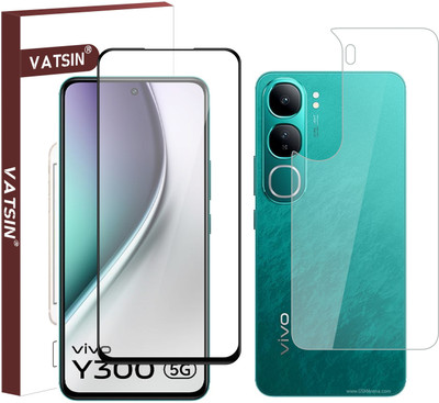 Vatsin Front and Back Tempered Glass for ViVO Y300 5G(Pack of 2)