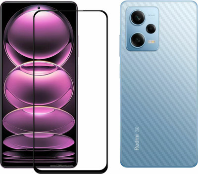 Ten To 11 Front and Back Tempered Glass for Redmi Note 12 Pro 5G, Redmi Note 12 Pro 5G [Back Carbon Fiber](Pack of 2)